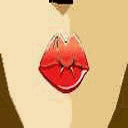 Gif animé bouche bisou